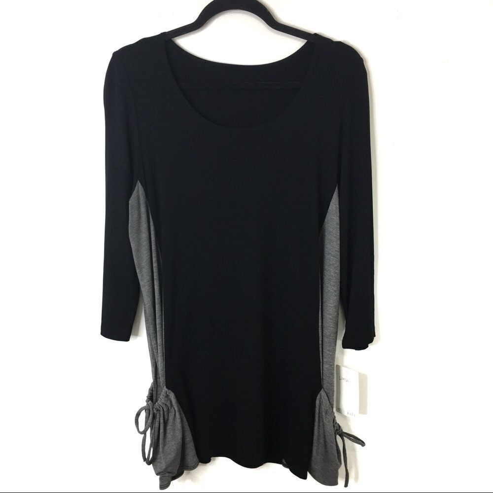 Verducci Tunic Top‎ Drawstring Side Pockets Size L